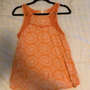 Francesca’s Coral Tank Top